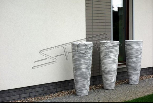 Blumenkübel Pflanz Kübel Dekoration Vasen Figur Garten Blumentöpfe Natur