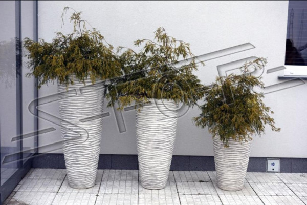 Blumenkübel Pflanz Kübel Dekoration Vasen Figur Garten Blumentöpfe Natur