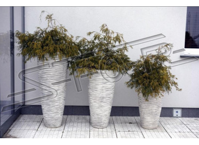 Blumenkübel Pflanz Kübel Dekoration Vasen Figur Garten Blumentöpfe Natur