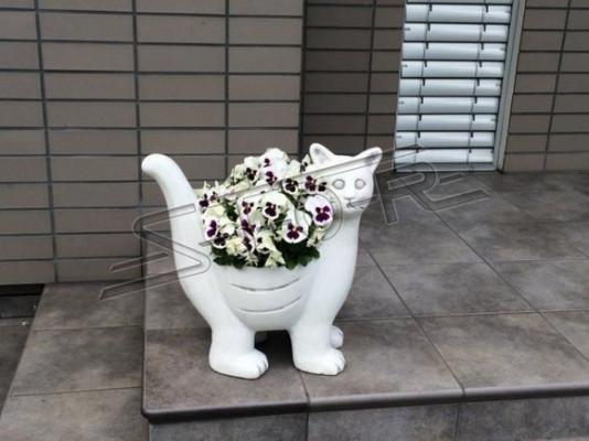 Blumenkübel Pflanz Kübel Dekoration Vasen Figur Garten Natur Blumentöpfe