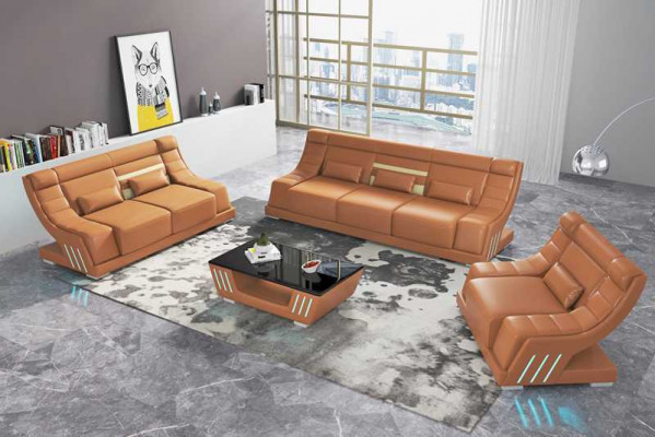 Sofagarnitur Luxus Komplette Couchgarnitur Weiß Kunstleder Sofa 321