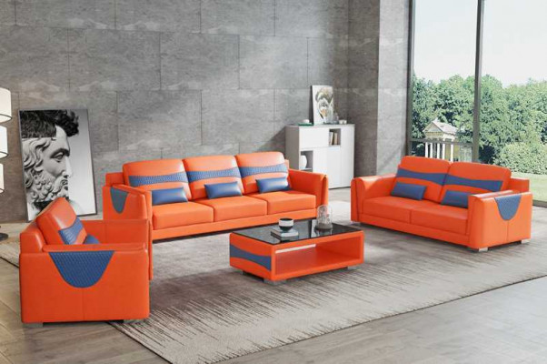 Sofagarnitur Luxus Komplette Couchgarnitur Grau Kunstleder Sofa 321
