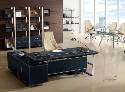 Büro Möbel Einrichtung Schreibtisch + Aktenschrank Komplett Set Designmöbel Neu