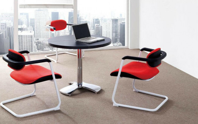 Dekorative Swing Stuhl Freischwinger Besucherstuhl Konferenz Stühle Sessel