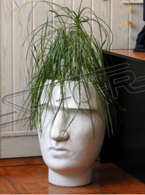 Design Blumentopf Top Planz Kübel Deko Gefäß Figur Töpfe Gesicht Skulptur