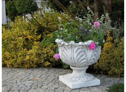 Design Blumentopf Top Planz Kübel Gefäß Deko Töpfe Figur Gesicht Skulptur