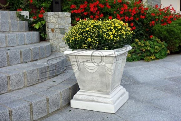 Design Blumentopf Top Planz Kübel Gefäß Töpfe Figur Gesicht Deko Skulptur