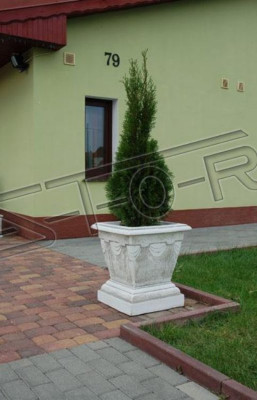 Design Blumentopf Top Planz Kübel Gefäß Töpfe Figur Gesicht Deko Skulptur