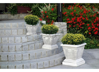 Design Blumentopf Top Planz Kübel Gefäß Töpfe Figur Gesicht Deko Skulptur