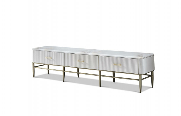 Design Kommode Anrichte Side Dekor Low Board Schrank Wohn Zimmer Regal