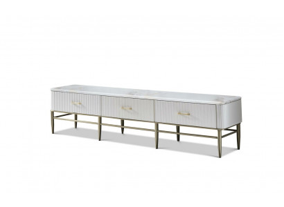 Design Kommode Anrichte Side Dekor Low Board Schrank Wohn Zimmer Regal