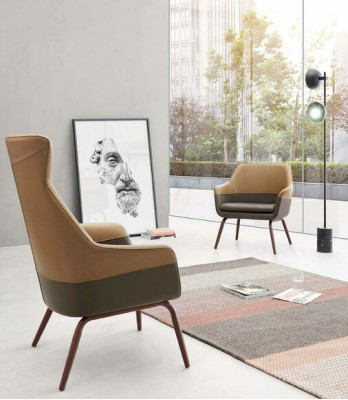 Design Ohrensessel Esszimer Lehnstuhl Relax Polster Stuhl Sessel Büro