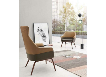 Design Ohrensessel Esszimer Lehnstuhl Relax Polster Stuhl Sessel Büro