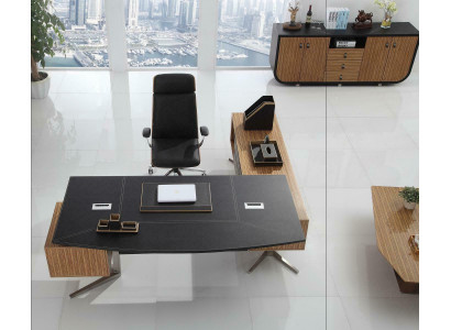 Design Tisch Chef Schreibtisch Exclusive Büro Einrichtung Kanzlei Praxis