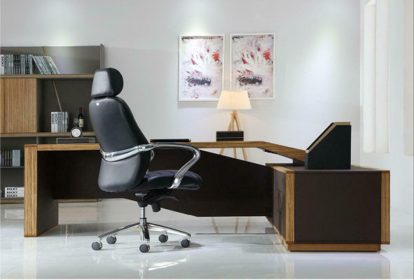 Designer Chef Schreibtisch Eckschreibtische Büro Kanzlei Praxis Firmen