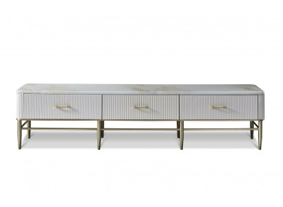 Designer Kommode Anrichte Low Board Side Schrank Wohn Zimmer Dekor Regal