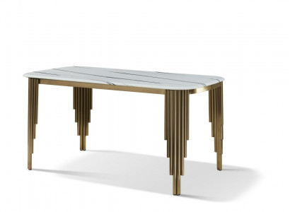 Esstisch Design Tisch Edelstahl Deko Moderne Esszimmer Wohnzimmer Küche