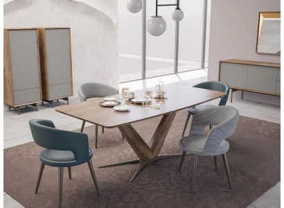 Esszimmer Set 9tlg Esstisch Komplett Stühle 4x Holz Sideboard Neu Holzschrank