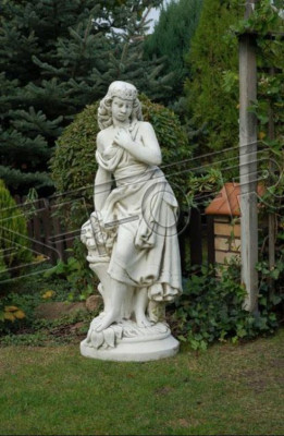 Frau 132cm Skulptur Design Figur Statue Garten Figuren Statuen