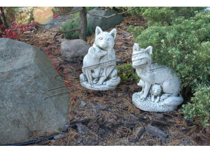 Garten Deko Fuchs Statue Skulptur Figuren Skulpturen Designer Figur