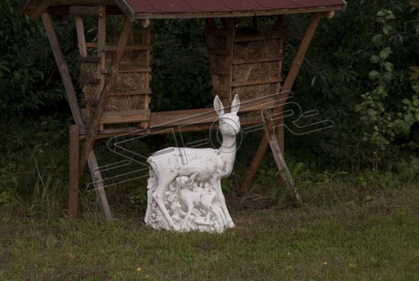 Garten Deko Hirsch Statue Skulptur Figuren Skulpturen Designer Figur