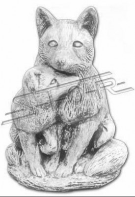 Garten Deko Katze Statue Skulptur Figuren Skulpturen Designer Figur