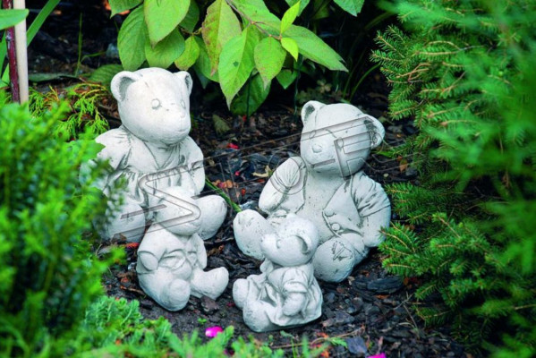 Garten Dekoration Bär Terrasse Stein Figuren Figur Deko Statue