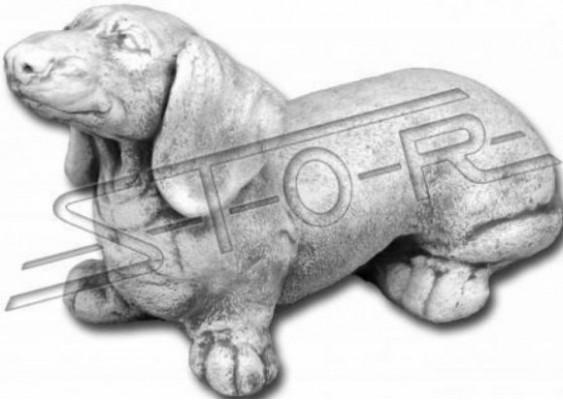 Garten Dekoration Dackel Terrasse Figuren Figur Deko Statue