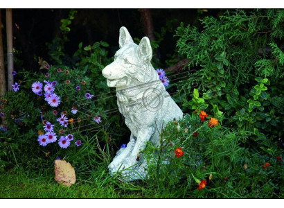 Garten Dekoration Deutscher Schäferhund Terrasse Stein Figuren Figur