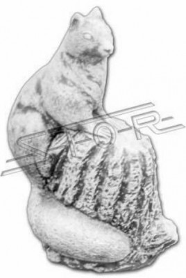 Garten Dekoration Eichhörnchen Terrasse Stein Figuren Deko Figur Statue