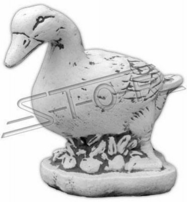 Garten Dekoration Ente Terrasse Stein Figuren Deko Figur Statue Skulptur