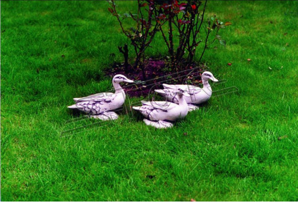Garten Dekoration Ente Terrasse Stein Figuren Figur Statue Skulptur