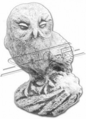 Garten Dekoration Eule Terrasse Stein Figuren Figur Deko Statue