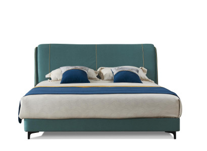 Klassische Luxus Neu Betten Polster Leder Textil Hochwertiges Schlafzimmer