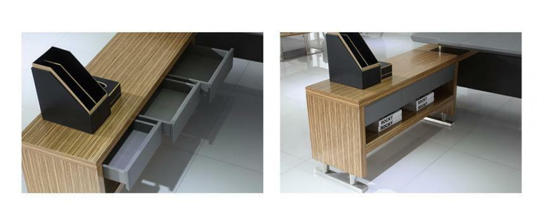 Komplett Set Möbel 2tlg. Schreibtisch Designer Büro Arbeit Zimmer Sessel