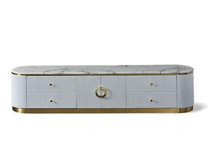 Luxus Design Kommode Anrichte Side Lowboard Dekorative Schrank Wohn Zimmer