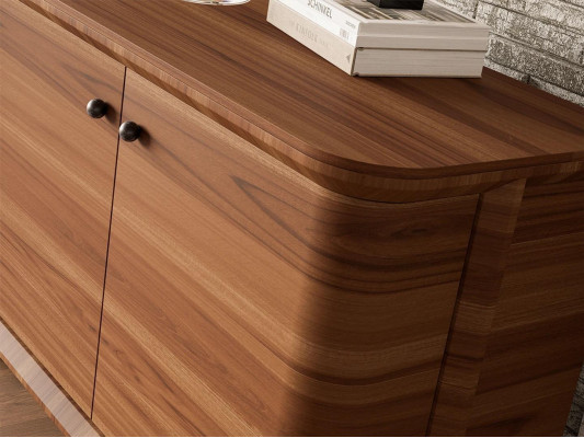 Luxus Komplett Sideboard mit 2x Spiegel Design Holzschrank Esszimmer Möbel