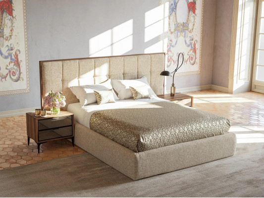 Luxus Möbel Schlafzimmer Modern Set 5tlg Doppel Bett 2x Nachttische Neu