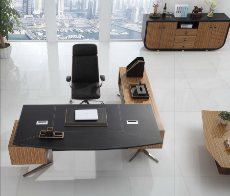 Moderne Büro Zimmer Set Office Deko Einrichtung Komplett Set Möbel Tisch