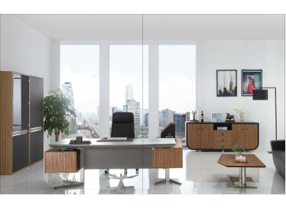 Moderne Büro Zimmer Set Office Einrichtung Komplett Set Deko Möbel Tisch