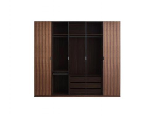 Schlafzimmer Modern Kleiderschrank Holzschrank Design Schrank Glastüren