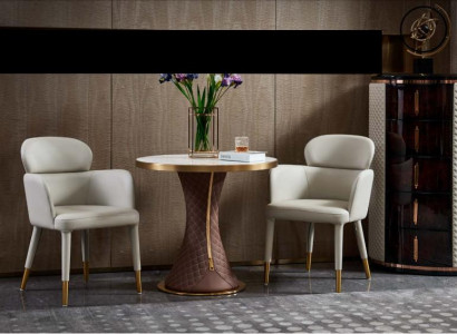 Sessel Leder Weiß Modern Möbel Lehnstuhl Design Möbel Luxus Edelstahl