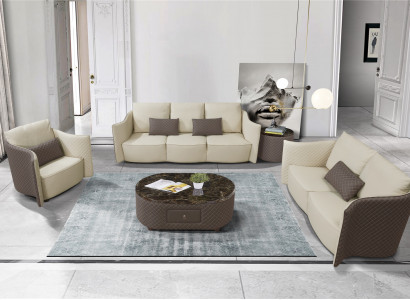 Sofagarnitur 3+2+1 Sitzer Set Sofa Design Polster Modern Couchen Couch