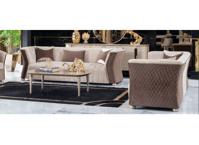 Couchgarnitur Dreisitzer Couchen Sofa Luxus 3+3 Sitz Sofagarnitur Couch Polster