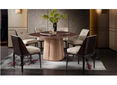 Gruppe Luxus Stuhl Garnitur Lehn Design Möbel Luxus Esszimmer Holz 4x Stühle