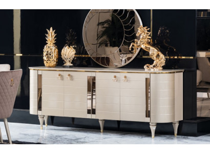 Kommode Modern Schrank Massivholz Möbel Sideboard Italienische Einrichtung Neu