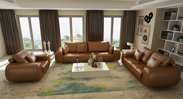 Modern Sofagarnitur 3+2+1 Sitzer Set Design Sofa Polster Couchen Couch