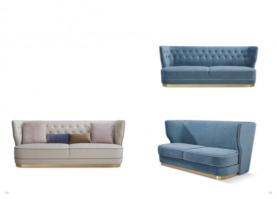 Sofa Couch 265cm Polster Sofas 4 Sitzer Textil big xxl Wohnzimmer Couchen