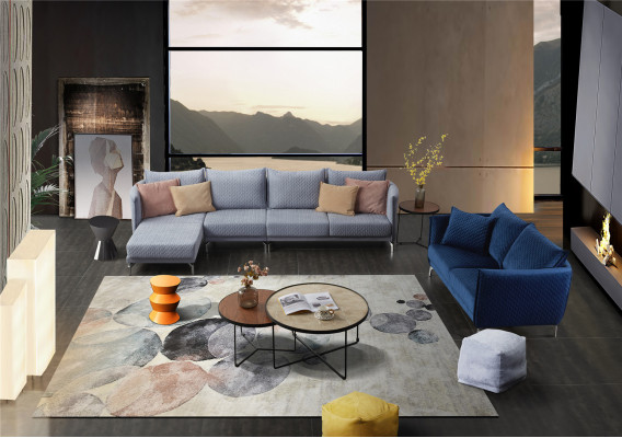 Moderne Sofa Eckgarnitur L Form Polster Sitz Ecke Couch Garnitur Textil