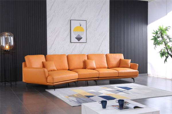 Ledersofa Wohnlandschaft Ecksofa L-Form Ecke Set Garnitur Modern Sofa